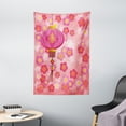 thumbnail image 1 of Lantern Tapestry, Chinese New Year Theme Cherry Blossom Auspicious Festive Celebration Print, Wall Hanging for Bedroom Living Room Dorm Decor, 40W X 60L Inches, Pale Pink Yellow, by Ambesonne, 1 of 2