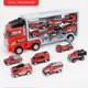 thumbnail image 2 of Truck Carrier Toy Set with 6 Die-cast Vehicles Truck Toys Cars for Girls Boys Toddlers, 2 of 4