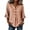 S-Khaki-womens tops, variant on Hfnxid Women 3/4 Sleeve Shirts Loose Fit Ruffle Shirt Striped Button V Neck Blouses Solid Color Fall Clothes Red XXL