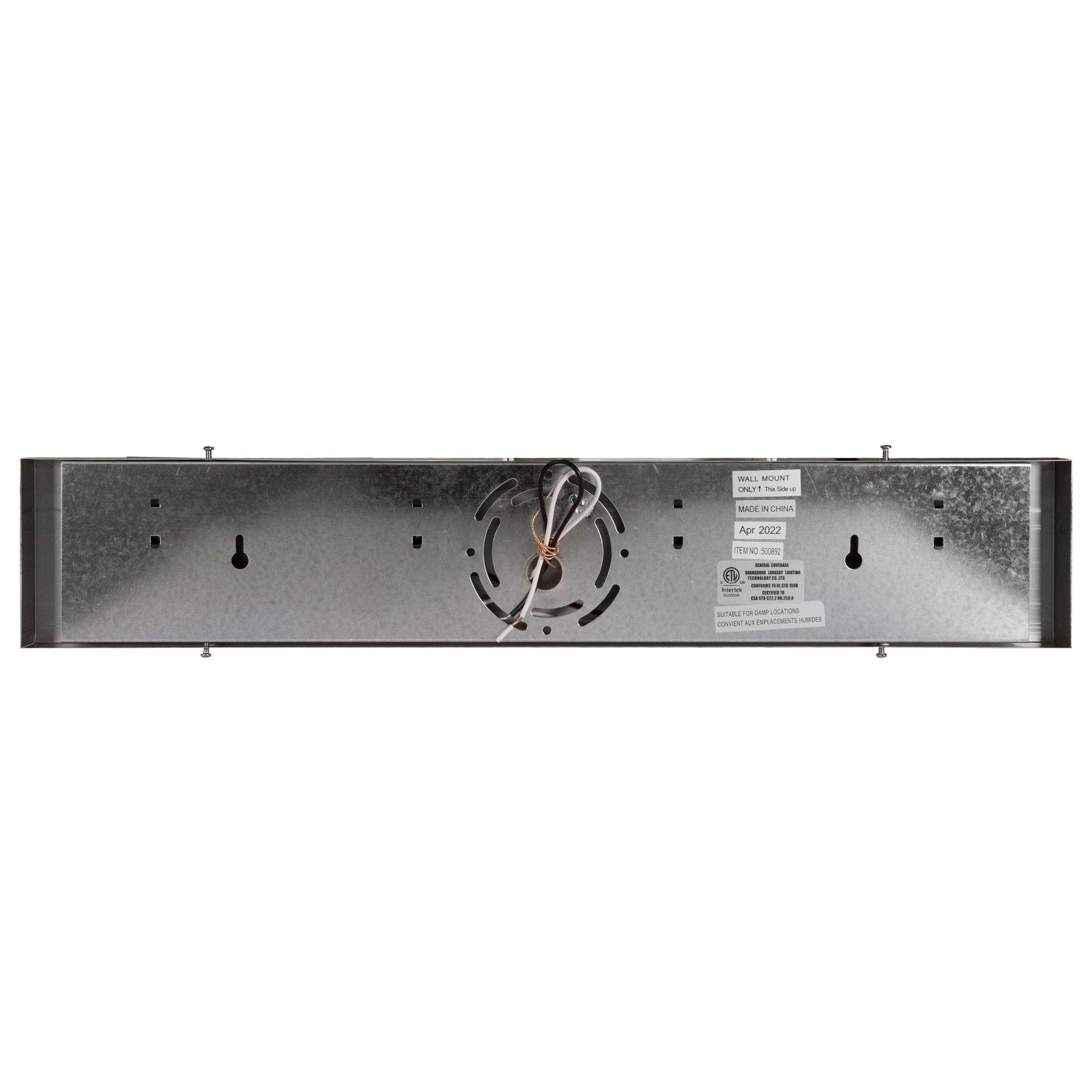 Design House 500892 4-Light Vanity Strip Light Contemporary Dimmable for Bathroom, Bedroom, Makeup Vanity, Polished Chrome