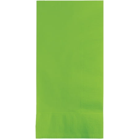 Party Central 2-Ply Disposable Party Dinner Napkins - 8" - Lime Green - Club Pack of 600