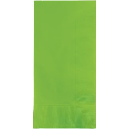 Party Central 2-Ply Disposable Party Dinner Napkins - 8" - Lime Green - Club Pack of 600