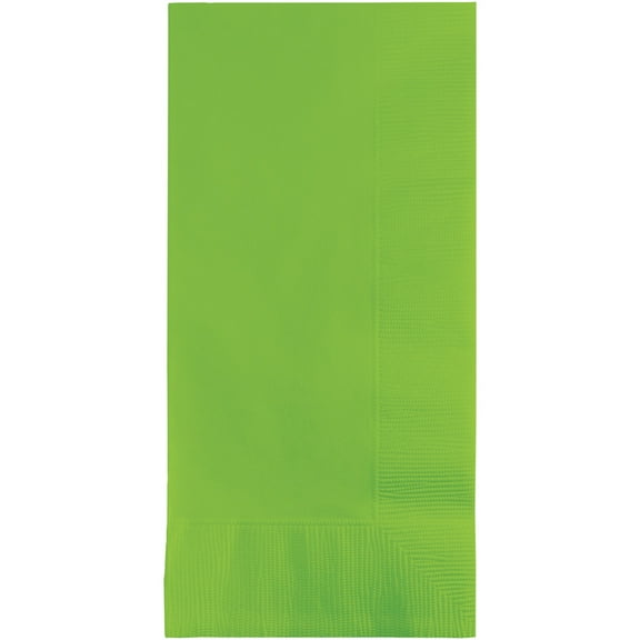 Party Central 2-Ply Disposable Party Dinner Napkins - 8" - Lime Green - Club Pack of 600
