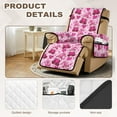 thumbnail image 3 of TSOVTHRID Pink Dwarf Love Heart Print Recliner Slipcovers Non-Slip Lazyboy Recliner Cover Couch Covers Reclining Chair Covers with Pocket Furniture Protector for Home Valentine's Day Decoration, 3 of 7
