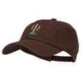 thumbnail image 2 of Pattern Cactus Embroidered Unstructured Washed Cap - Brown OSFM, 2 of 5
