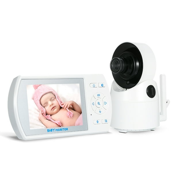 Wireless Baby Monitor 3 5 Lcd Screen 1 Wide Angle With 4 Lullabies Infrared Night Vision Two Way Talk Temperature Monitoring Zoom In Digital Video Baby Monitors Walmart Com Walmart Com