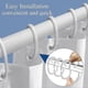 thumbnail image 4 of 24 Pcs Shower Curtain Ring, C-Shaped Shower Curtain Hook, Plastic Shower Curtain Rings, Shower Curtain Ring for Bathroom, for Bathroom, Bedroom, Dress, 4 of 5