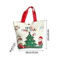 thumbnail image 2 of Christmas Canvas Gift Bag for Christmas Eve Tote and Handbag Use - Reusable and Eco-Friendly Design in Red, 2 of 4