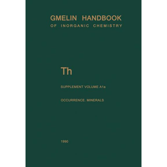 Th Thorium: Natural Occurrence. Minerals (Excluding Silicates), (Paperback)