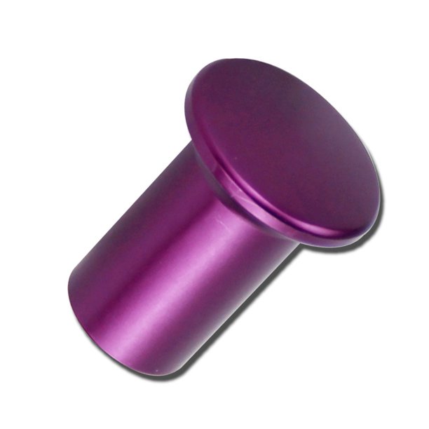 Riwesomey Perilla de giro a la deriva del freno electrónico del coche, cubierta de bloqueo de la palanca del botón del freno de mano del Automoción decorativa y accesorios Violeta