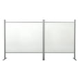 thumbnail image 4 of M&T Displays 36x42 Inch Clear Countertop Cough Barrier Sneeze Guard Desk Divider with Aluminum Bars, Protective Separation Screen Window for Cashiers Workers Employers Customers, 4 of 7