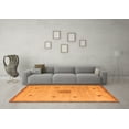 thumbnail image 3 of Ahgly Company Indoor Rectangle Abstract Orange Modern Area Rugs, 4' x 6', 3 of 4