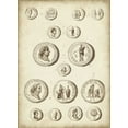 thumbnail image 2 of Unknown 19x24 White Modern Wood Framed Museum Art Print Titled - Antique Roman Coins III, 2 of 4