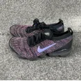thumbnail image 2 of Ni - ke Ni - ke Air Vapormax Flyknit 3 Womens US 6 Purple Black Running Shoes Cross Trainer, 2 of 5