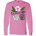 thumbnail image 3 of Inktastic Mississippi Girl Magnolia Flowers and Leaves Long Sleeve T-Shirt, 3 of 5