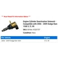 thumbnail image 2 of Engine Cylinder Deactivation Solenoid - Compatible with 2006 - 2009 Dodge Ram 1500 5.7L V8 2007 2008, 2 of 2