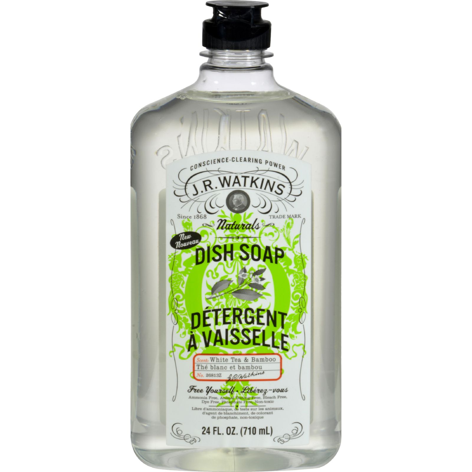 J.R. Watkins Dish Soap White Tea and Bamboo 24 fl oz
