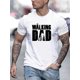 thumbnail image 1 of Camiseta informal de cuello redondo para hombre con estampado "The Walking Dad", 100 % poliéster, ligeramente elástica, corte regular, manga corta de verano, moderna y cómoda - 180 g/m², 1 of 5