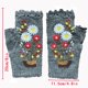 thumbnail image 3 of Guantes de mujer Guantes de invierno Guantes de punto Guantes cálidos de terciopelo bordados Guantes de exterior Guantes de mujer, 3 of 5