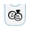 White and Light Blue, variant on Inktastic I've Got the Rings Ring Bearer Baby Terry Cloth Bib
