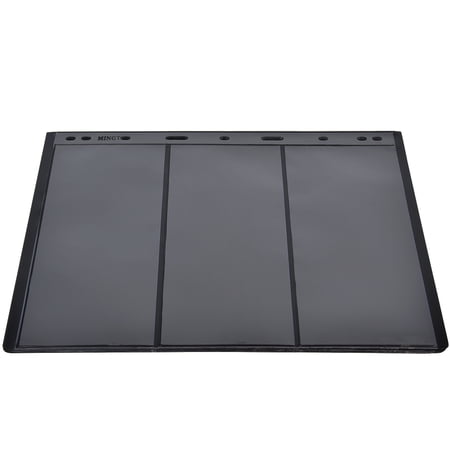 BIMZUC 10Pcs Stamp Album Page Sheets Universal 9-Hole for Standard Binders Black Base 3-Lines