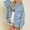 Blue jacket for women, variant on Usmixi 2023 Winter Womens Denim Jacket Oversized Denim Jacket for Women Fashion Distressed Ripped Boyfriend Jean Coat Button Down Long Sleeve Lapel Casual Solid Shacket Outwear Up to 65% off