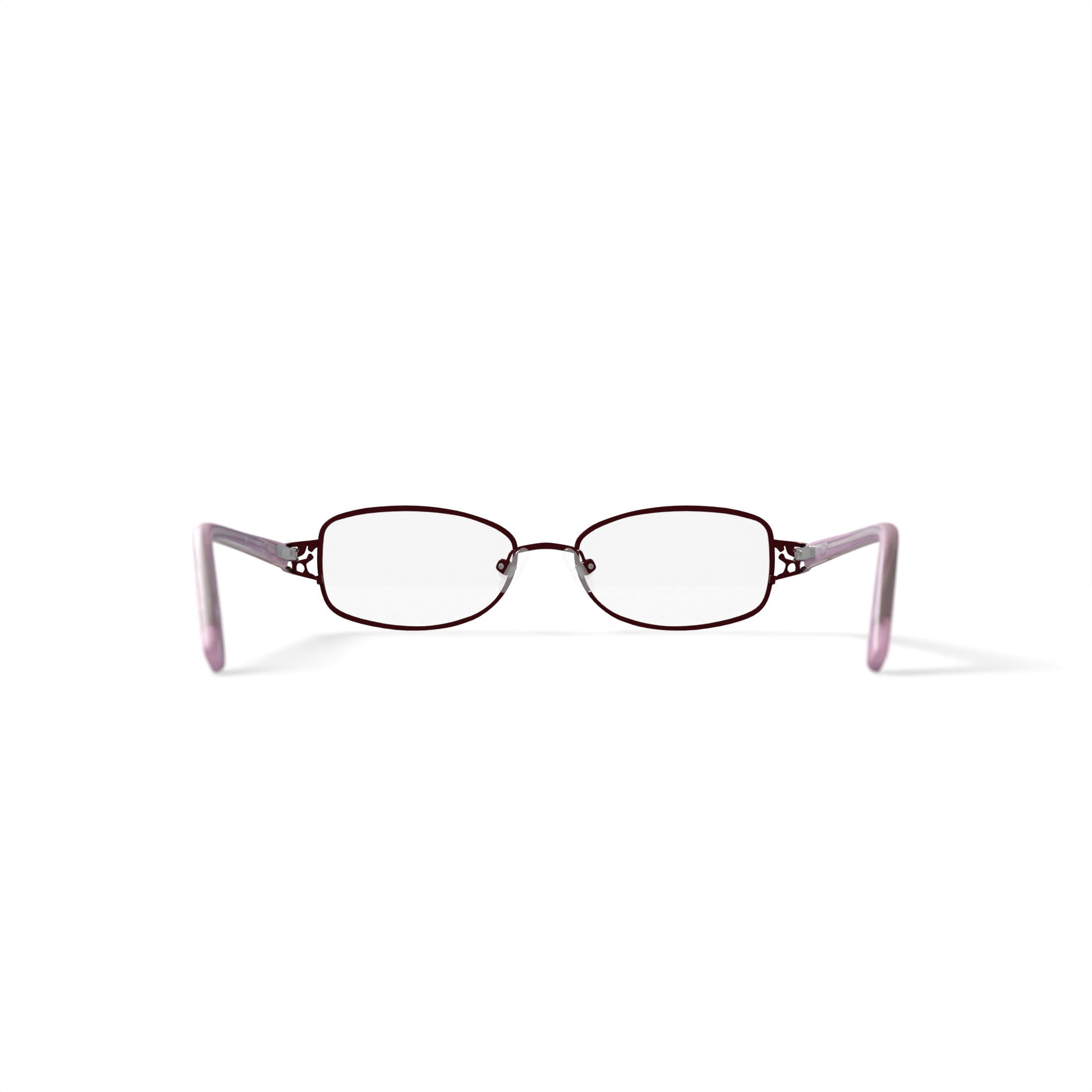Madison Avenue Women's Rectangular Eyeglasses, MAL102, Wine, 52-17-135