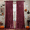 Burgundy Red, variant on Crushed Velvet Curtains with Rod Pocket Luxurious Thermal Insulated Soundproof Drapes for Halloween, Soft and Durable Light-Filtering Window Treatments, 2 Panels