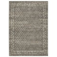 thumbnail image 2 of 5' X 8' Gray And Beige Diamond Area Rug With Fringe, 2 of 5