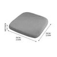 thumbnail image 3 of Btomtd Supportive Foam Seat Cushion for Office Chair Thickened Chair Cushion for Classroom and Home Sitting Comfort - 13.77x13.77 inch, Gray, 3 of 5