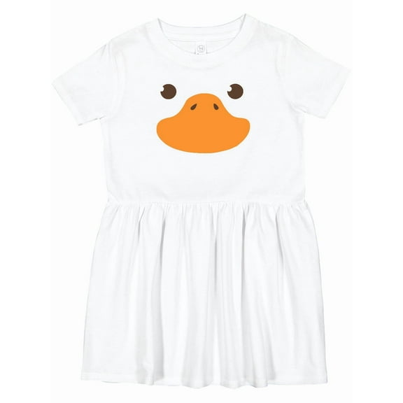 Inktastic Cute Baby Duck Face Girls Toddler Dress