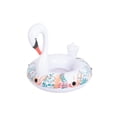 thumbnail image 1 of Pathfinder Inflatable 57" 1-Person Unisex Swan Float with Elegant Vine Design and Cupholder, 1 of 4