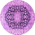 thumbnail image 1 of Ahgly Company Indoor Round Persian Purple Traditional Area Rugs, 4' Round, 1 of 4