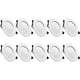 thumbnail image 2 of Downlight LED ultrafino, paquete de 10, luminaria de techo redonda para salas de estar y cocinas, iluminación empotrada ideal, 2 of 5