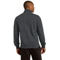 thumbnail image 2 of SPORT-TEK Mens Tall 1/4-Zip Sweatshirt, 3XLT, Graphite Heather, 2 of 3