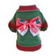 thumbnail image 1 of Ropa para perros Mano de obra fina Pajarita Suave Cómodo Ligero Mantener caliente Poliéster Elementos navideños Suéter para perros para el invierno Qinhai - Verde S-Dontodent Kuyhfg Sin marca, 1 of 5