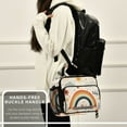 thumbnail image 6 of FORMRS Student Lunch Bag Insulated Reusable Cooler Box with Zipper Pockets, Cute Rainbow, 6 of 9
