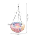 thumbnail image 3 of Small Parrot Bird Nest with Warm Plush Cotton Hammock for Cage, Cozy Hanging Bed for Autumn and Winter, 3 of 6