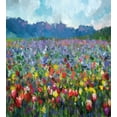 thumbnail image 3 of Art Duvet Cover Set, Rural Landscape with Bunch of Tulip Flower Spring Meadow Refreshing Botany Blurry Image, Decorative 3 Piece Bedding Set with 2 Pillow Shams, Queen Size, Multicolor, by Ambesonne, 3 of 3