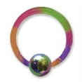 thumbnail image 2 of Designer Stainless Steel 16G (1.3Mm) 3/8 (10Mm) Long With 4Mm Ball Rainbow (Zr-Ds09) 3 Made In China -Jewelry By Sweet Pea Creations, 2 of 2