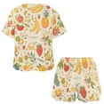 thumbnail image 3 of Various Fruits Pajamas Set Womens Loungewear Sleepwear 2 Piece PJ Sets, 3 of 7