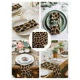 thumbnail image 4 of Leopard Print Cloth Napkins Washable Set of 4, Brown Yellow Retro Animal Fur Pattern Reusable Dinner Table Napkins Cloth Bulk for Weddings Kitchen Restaurants Hotel Events Parties 20 x 20 Inch, 4 of 9