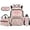 Pink Camo Bow Print, variant on HUISEFOR Duck Camo School Backpack Set for Girls Boys, 17 Inch Flap Backpack School Bag with Lunch Bag, Pencil Case and Water Bottle Holder for Preschool Elementary Bookbag Set
