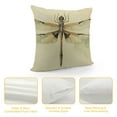 thumbnail image 4 of Shiartex Rustic Cream Dragonfly Flit Pillows Cover  Vintage Dragonfly Lumbar Pillow Covers  Two Sides Printed Throw Pillows Cover Decorations Supplies for Sofa Couch 22x22in, 4 of 5