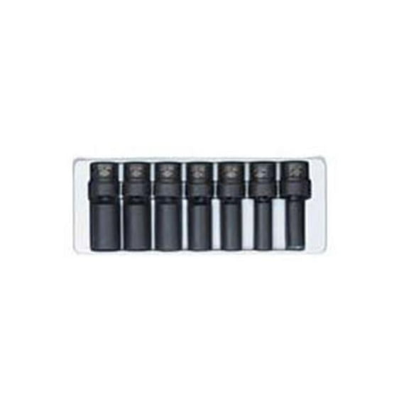 Sunex Tools  7 Pieces 3/8in. Drive Swivel Deep Impact Socket Set
