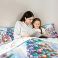 thumbnail image 5 of Castle Fairy Kids Nutcracker Snowman 2pcs Bedding Comforter Set,Christmas Tree Twin Comforter Sets,Candy Cane Breathable Bedding Set,Super Cozy Room Decor, 5 of 8