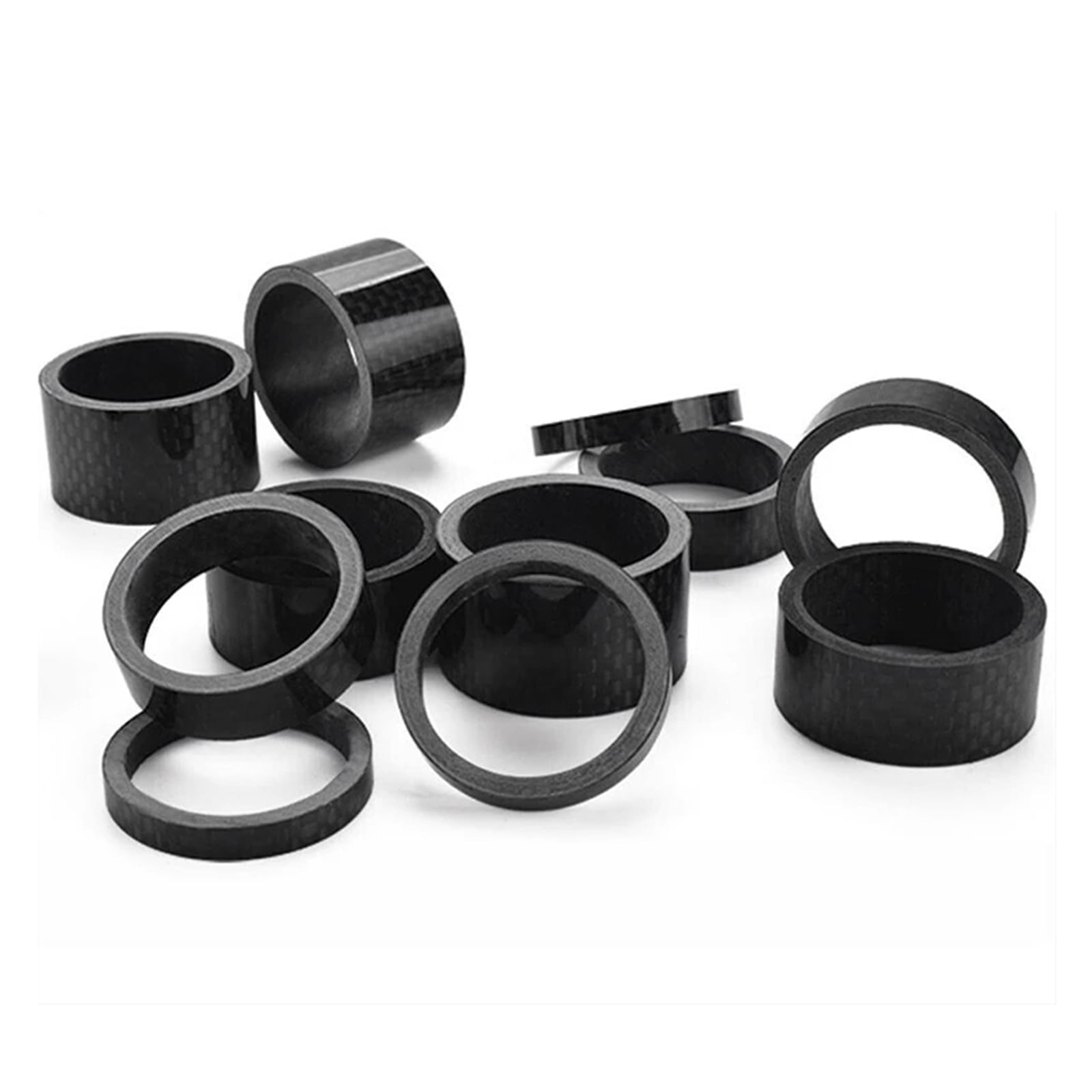 11PCS Bicycle Headset Spacer Carbon Fiber Headset Washer Stem Front Fork Spacers 11PCS Bicycle Headset Spacer Carbon Fiber Headset Washer Stem Front Fork Spacers