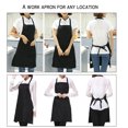 thumbnail image 3 of SAYFUT 10-Pack Cooking Apron Professional Plain Color Bib Kitchen Apron with Pockets, Durable, Comfortable, Easy Care, 29.5 x 21.6 inches, 3 of 6