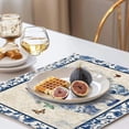 thumbnail image 5 of 6Pcs Classical Chinese Vase Table Cloths 17.7x11.8 Inch Rectangle Floral Patten Table Placemats for Dining Table Decor Seasonal Spring Summer Polyester Washable Table Mats for Party Kitchen DIY, 5 of 8