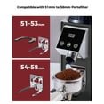 thumbnail image 6 of Tuni G1-N Conical Burr Coffee Grinder, 48 Grind Settings Anti-static Burr Mill, Precision Electronic Timer and LED Touchscreen for Espresso/Drip/Cold Brew/French Press, Stainless Steel, Black, 6 of 6
